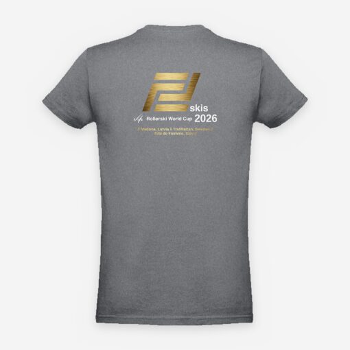 FF Skis T-skjorte FIS Rollerski World Cup 2026, unisex, hvit/svart/grå