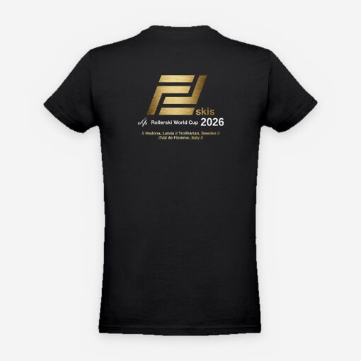 FF Skis T-skjorte FIS Rollerski World Cup 2026, unisex, hvit/svart/grå