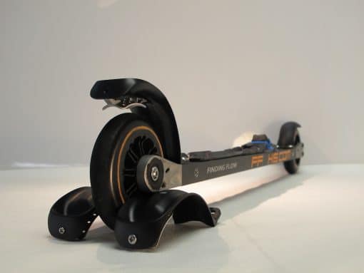 FF Rollerskis – brems for skøyteski Bremsesystem montert på skøyterulleski fra FF Rollerskis