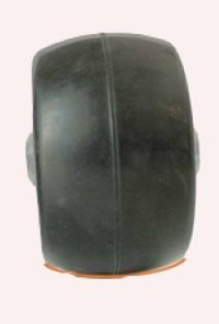 et klassisk rulleskihjul standard. sort på hvit bakgrunn