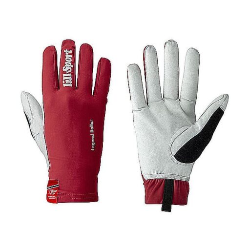 Legend Roller Red – Rulleskihansker fra FFSKIS Legend Roller Red rulleskihansker fra Lillsport – lette, pustende hansker med perfekt grep for rulleskitrening